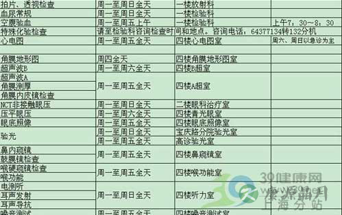 看五官科有哪些特殊检查？