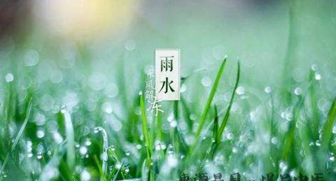 雨水节气由来以及风俗习惯