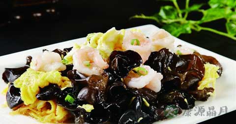 虾和木耳能一起吃吗