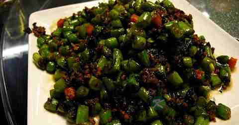 做橄榄菜炒豆角放什么调料