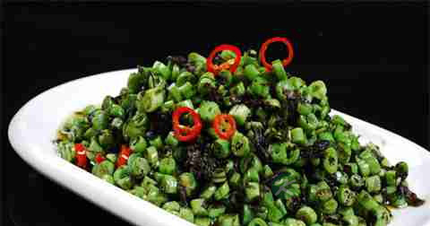 做橄榄菜炒豆角放什么调料