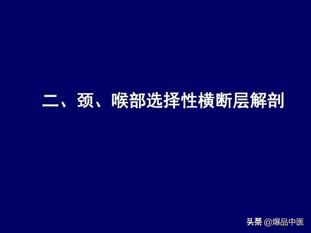 影像解剖 | 颈部影像解剖