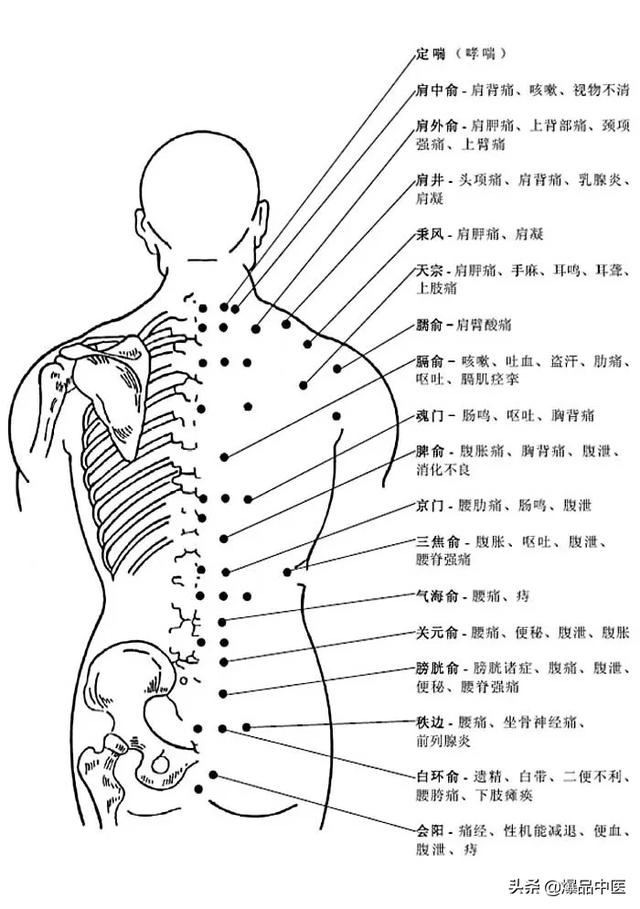 图解-人体穴位、经脉及对应疾病大全