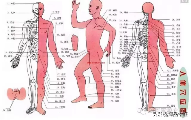 中医针灸穴位定位顺口溜